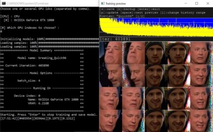 ai model training deepfacelab