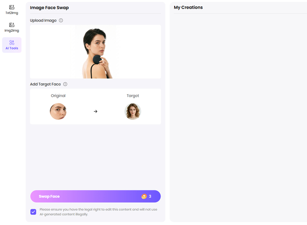 Import Target Face for Swapping