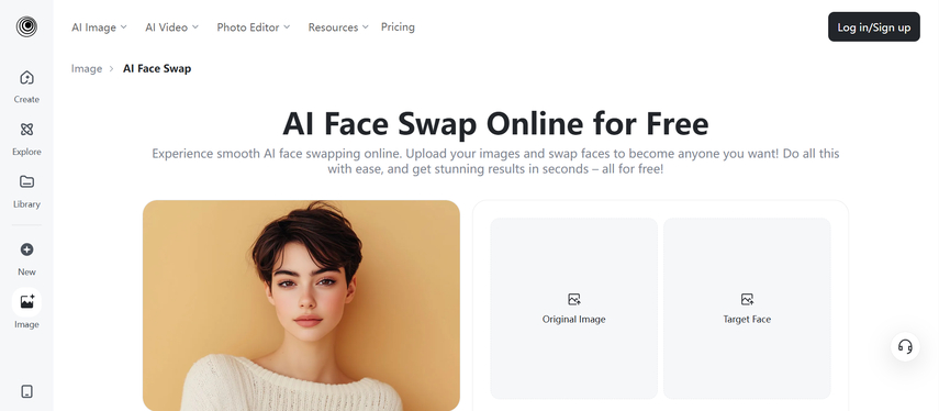 insmind ai face swap editor