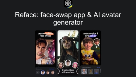 reface ai free video face swap online