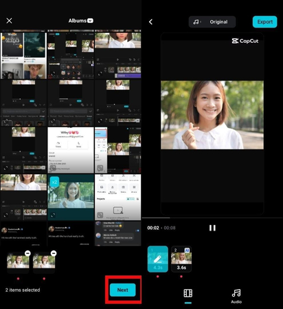 add photo or video for face replacement