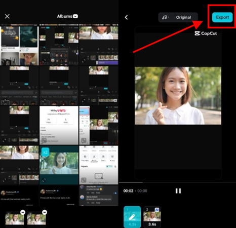 save your final face swapped video