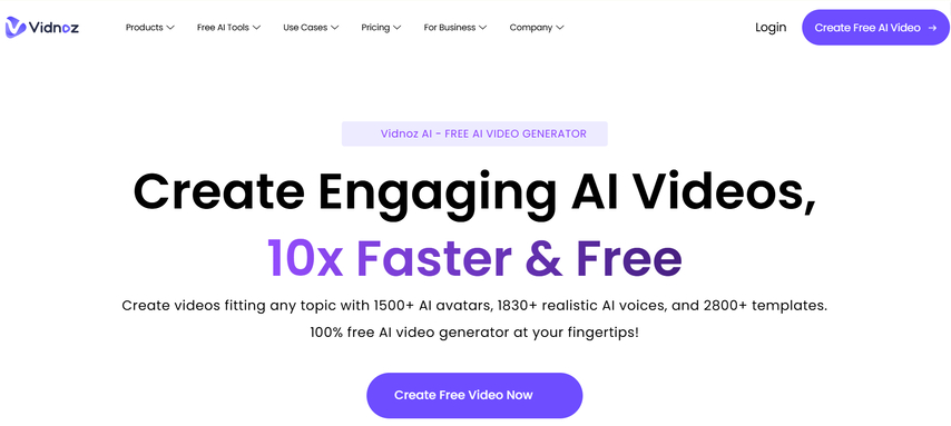 vidnoz ai video swapper