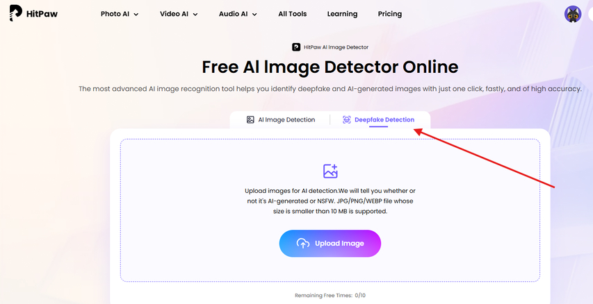 HitPaw AI Fake Image Detector