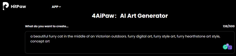 4aipaw furry ai art generator write prompt