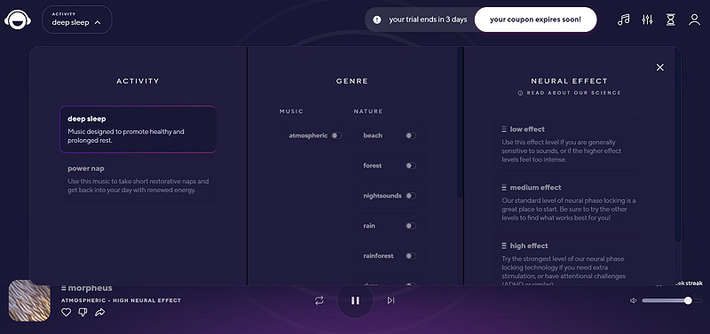 Brain.fm AI Music Maker Online