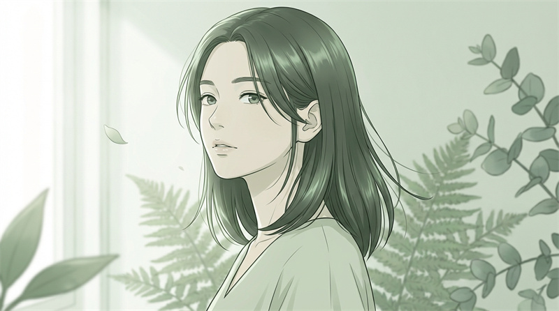 green anime girl pfp