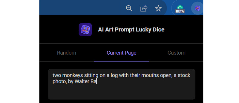 Passo 2 para o HitPaw Lucky Dice AI Prompt Image Generator