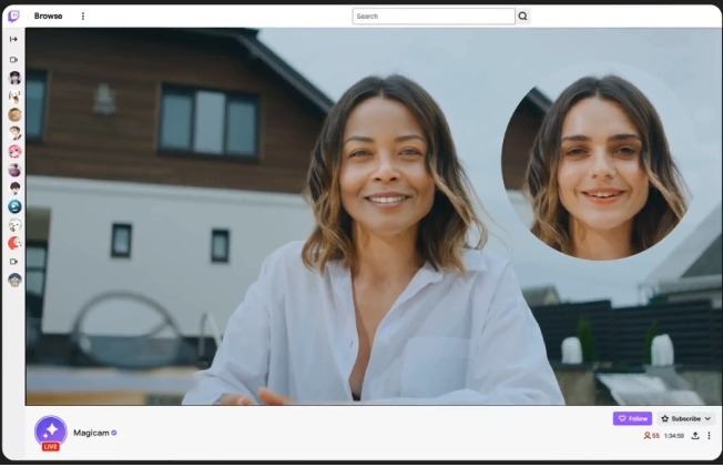 magicam real time AI swap