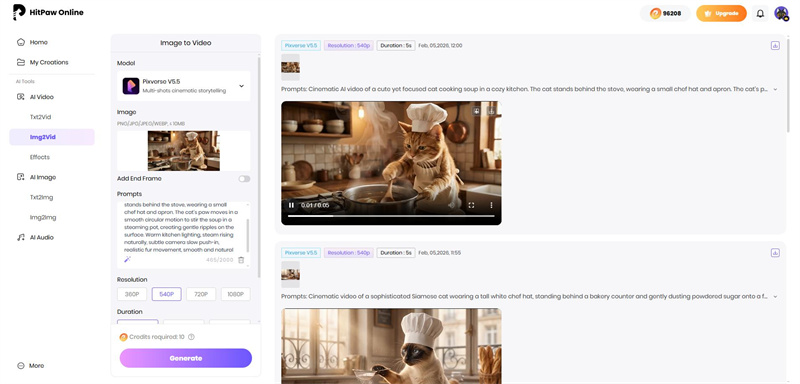 Generate AI Talking Cat from Image
