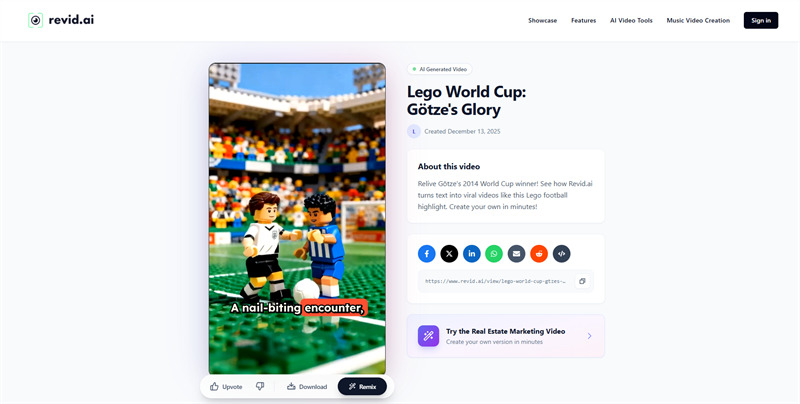 Revid AI Lego Generator