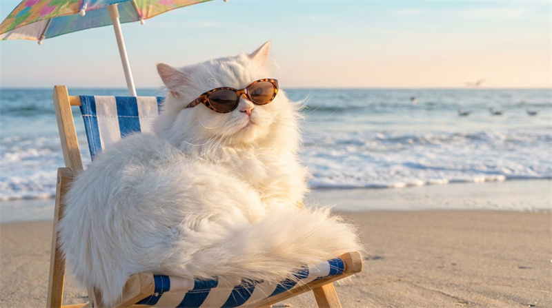 AI sunglasses cat generator