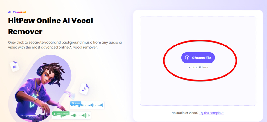 hitpaw-online-ai-vocal-remover-file-upload