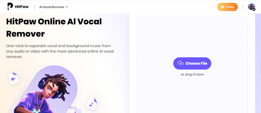 lalal ai free hitpaw online vocal remover