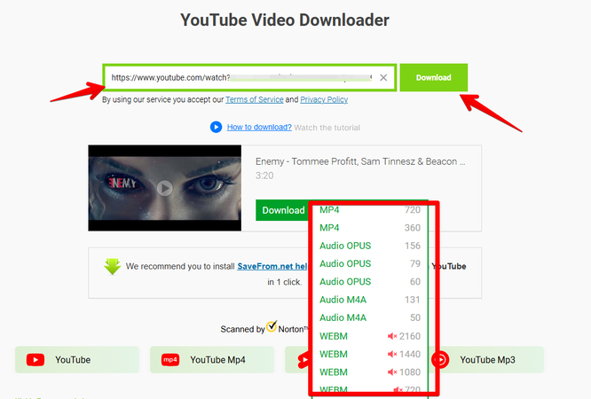 downloading-youtube-video-savefrom.net