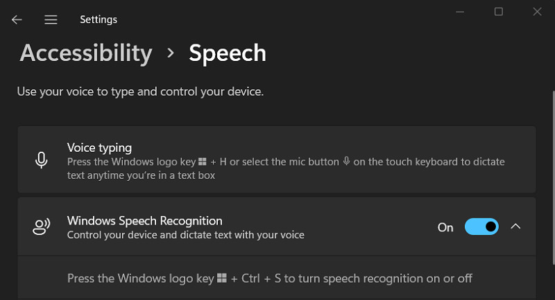 Windows Dictation 音声をテキストに変換する