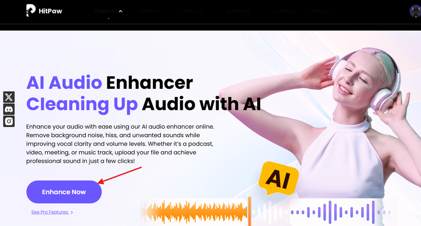 HitPaw Online Audio Enhancer