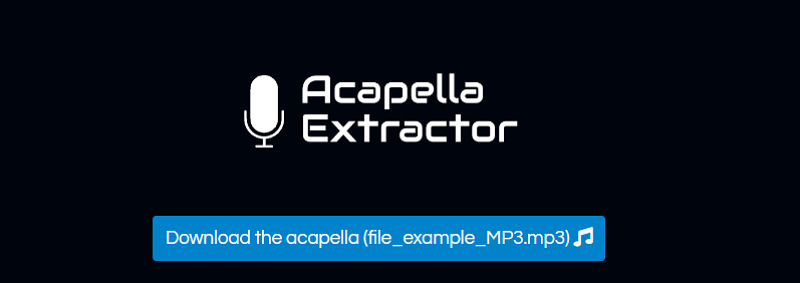 Acapella Extractor 無料オンライン