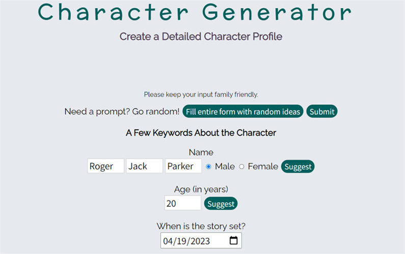 character stats and profiles wiki