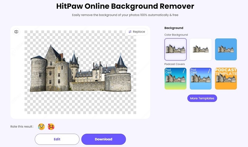 export removed image with background