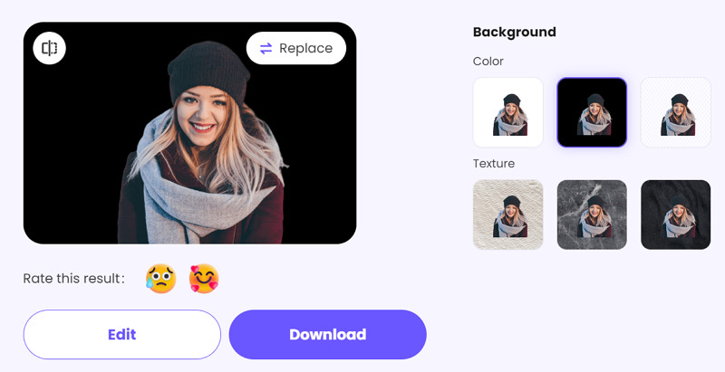 Step 3 to HitPaw Background Remover Black Background