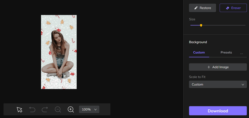 Paso 3 to HitPaw Change Instagram Story Background Color