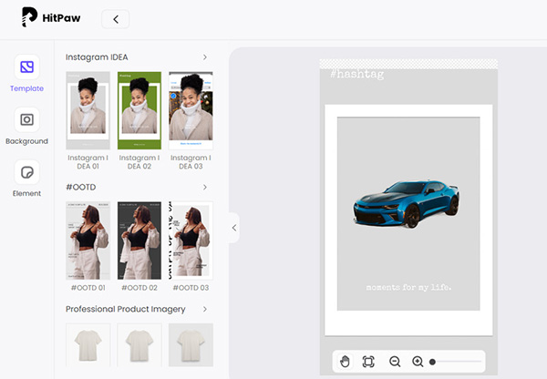 Step 3 to HitPaw Instagram Templates