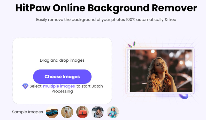 click choose images and remove background
