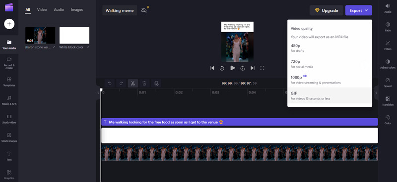 Clipchamp Meme Text Maker