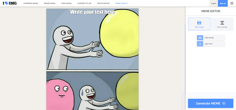 ILoveIMG AI Meme Generator