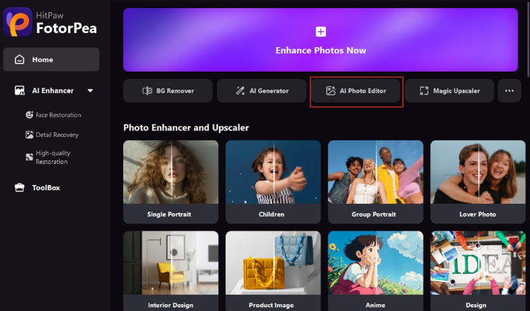 HitPaw FotorPea AI Photo Editor