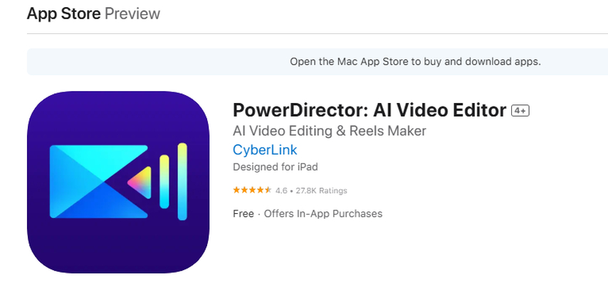 PowerDirector app on App Store