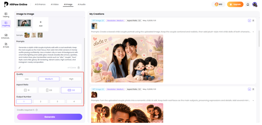 adjust chibi image setting