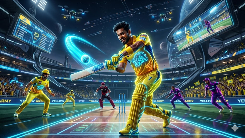 ai fantasy cricket scene