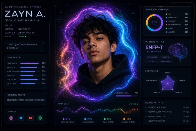 ai identity card prompt