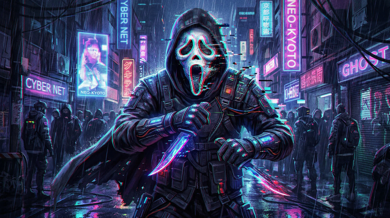 anime ghostface warrior