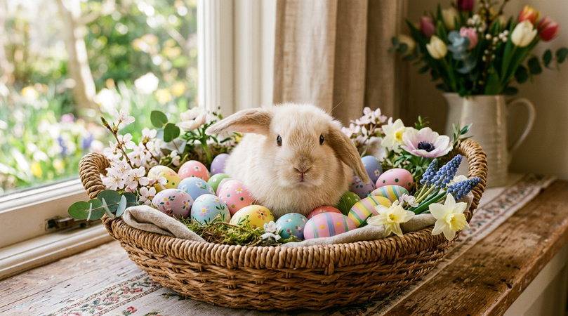 Basket Easter Bunny Prompts