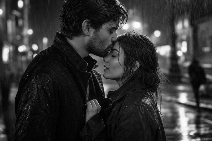 black and white couple photo prompt