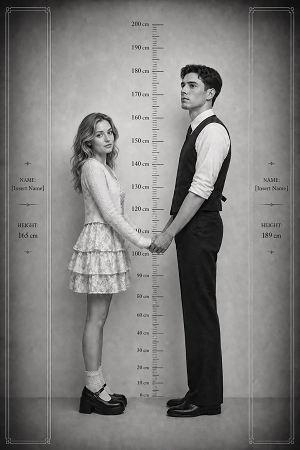 black and white style pictures of couples with height difference