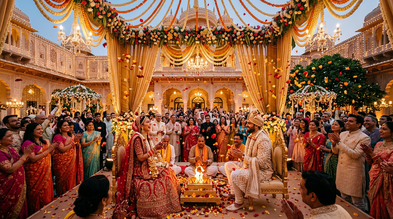 bollywood style wedding