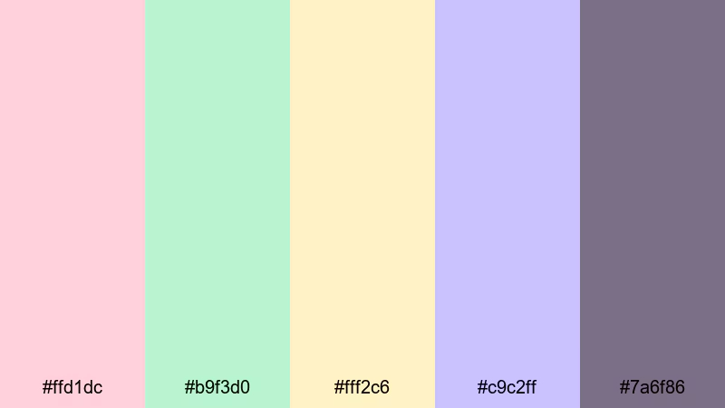 bunny blush and mint