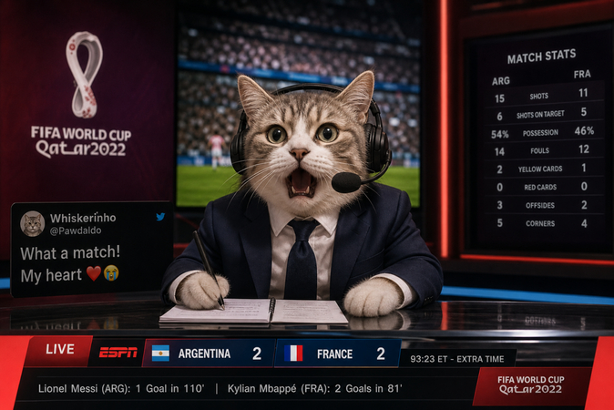 cat sports commentator