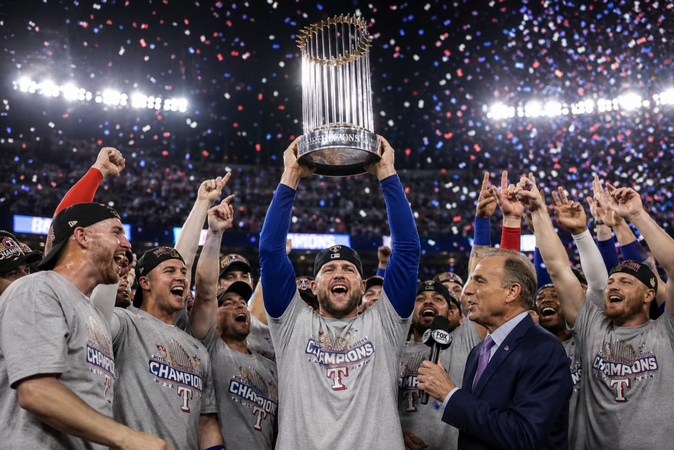 championship trophy celebration scene
