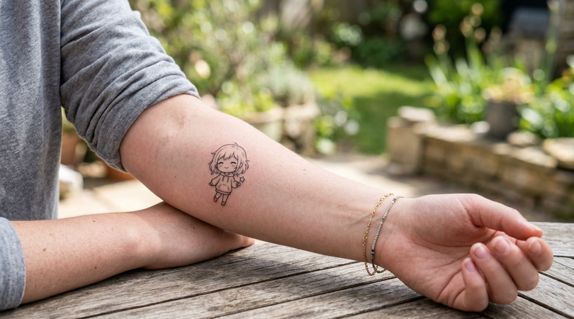 chibi character tattoo