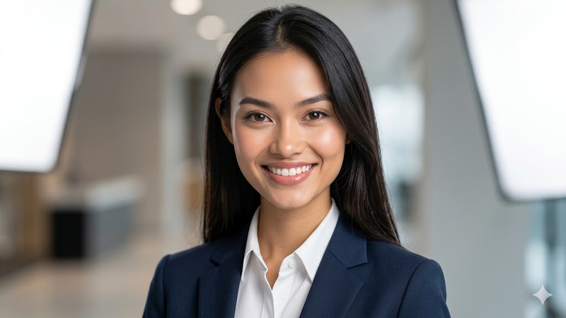 corporate headshot style photo