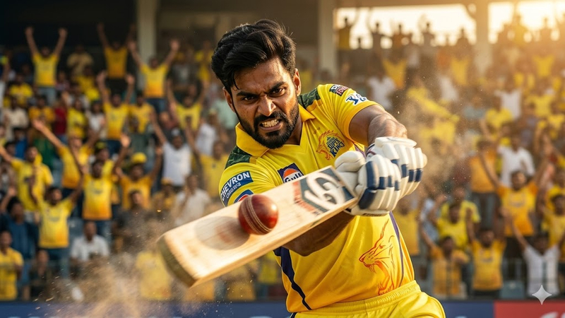 csk batting shot prompt