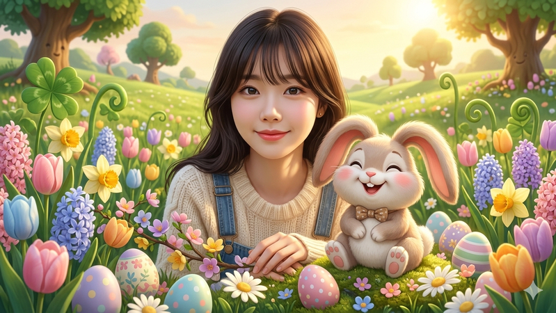 cute cartoon bunny