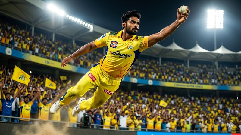 diving catch scene csk