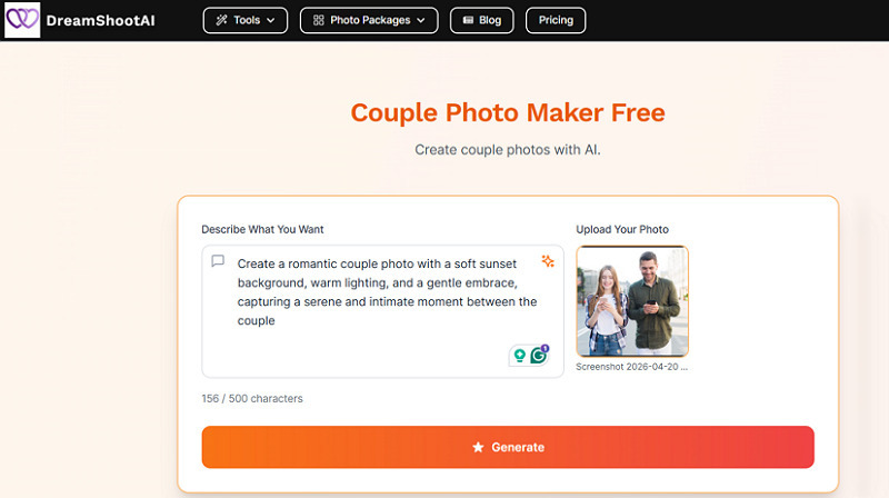 Dreamshoot Couple Photo Generator