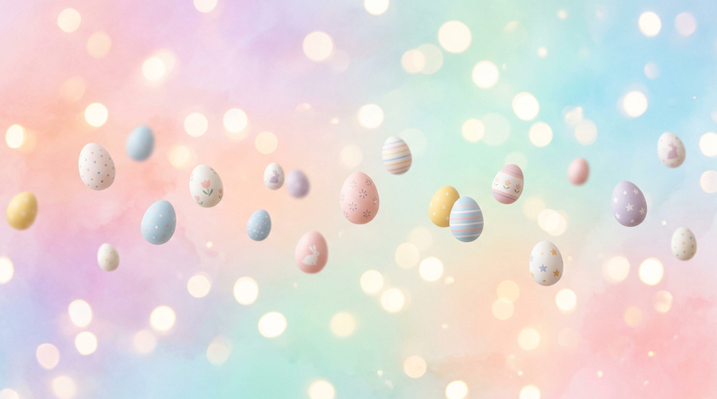 Aesthetic Easter Background Image